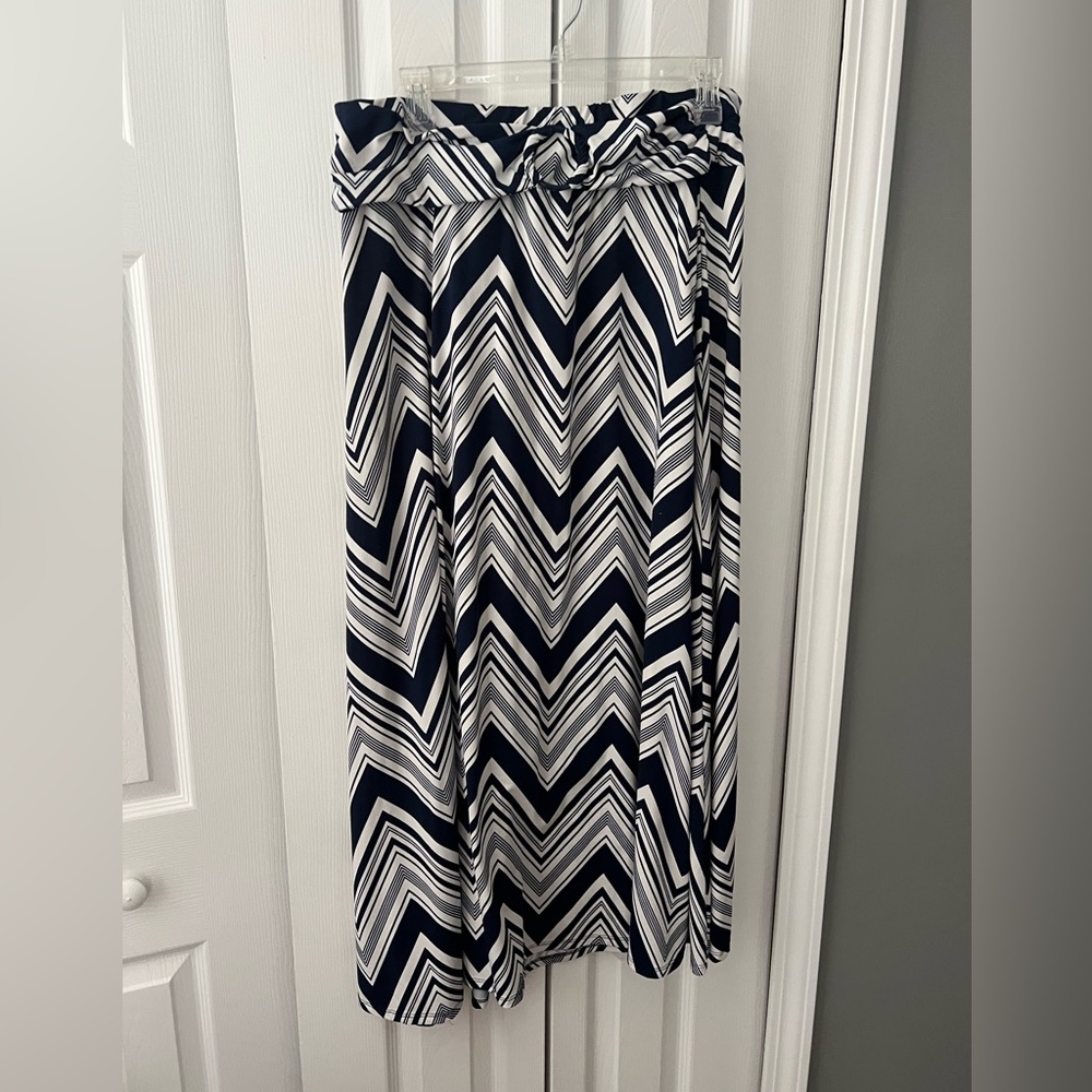 Robert Louis Chevron Maxi Skirt